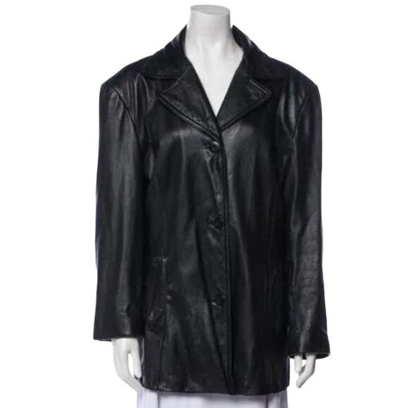 Maxima Wilson Leather Jackets & Blazers - Maxima Wilson Leather Jacket Black Authentic Leather Size Large